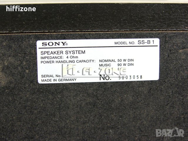 ТОНКОЛОНИ   Sony ss-b1 , снимка 10 - Тонколони - 40345973