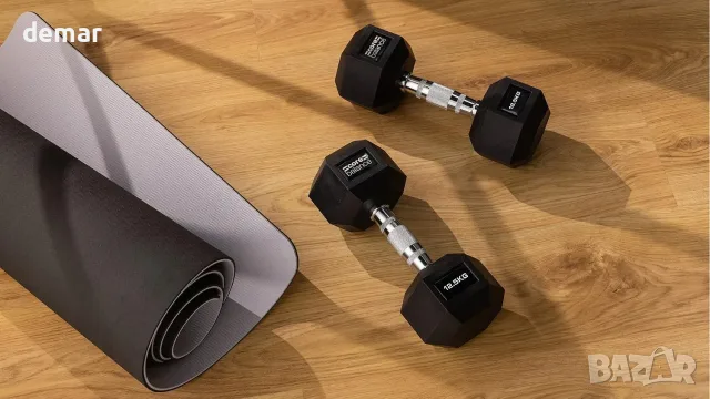 Комплект шестостенни дъмбели Core Balance, 2 × 5 кг, снимка 8 - Други стоки за дома - 56228513