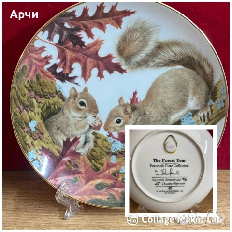 Колекционерски порцеланови чинии за стена, снимка 5 - Колекции - 53781722