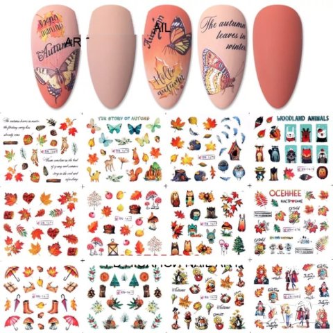 Комплект водни стикери есен № 72