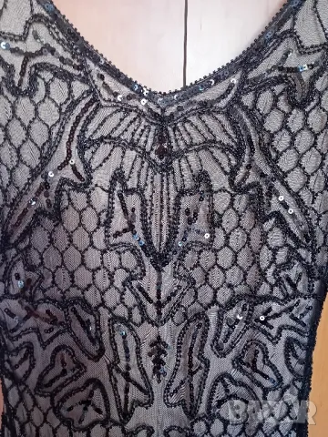 Рокля с пайети и ресни/Гетсби , снимка 3 - Рокли - 49959426