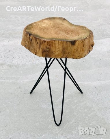 Помощна маса,пън, табуретка,нощно шкафче, снимка 7 - Маси - 26441831