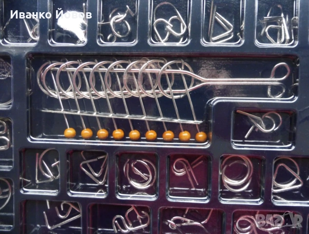 Метални пъзели – предизвикателно, забавно,  изглежда лесно, но опитайте, комплект 50 бр., Подарък, снимка 9 - Пъзели - 46752011