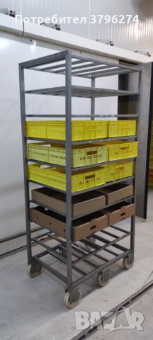 Стелажна/транспортна количка, снимка 2 - Стелажи и щандове - 41654714