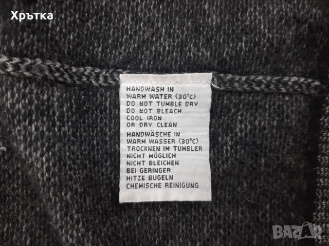 Tom Rusborg - Мъжко плетено яке от 100% кашмир размер M-L, снимка 9 - Якета - 52558394