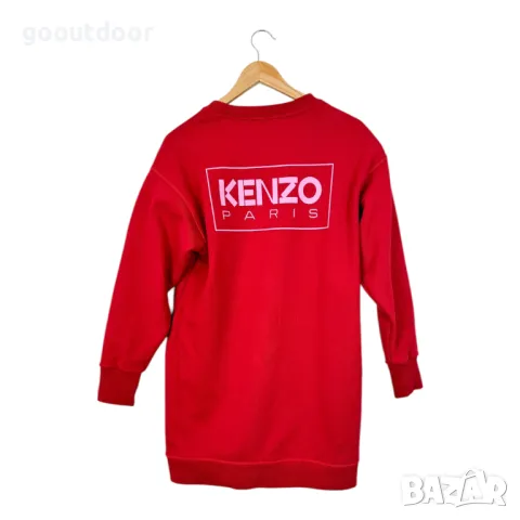 Kenzo Red Logo рокля суитшърт (M), снимка 2 - Рокли - 49174180