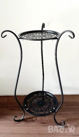 Двуетажна стойка за цветя - метал, снимка 3 - Други стоки за дома - 49892109