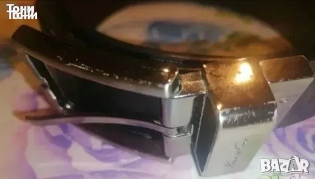 KENNETH COCO ORIGINAL Нов Двулицев Мъжки Колан от Естествена Кожа 115см. 