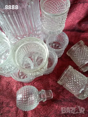 Гарафа с чашки1л.-12бр.чаши, снимка 5 - Антикварни и старинни предмети - 47302650