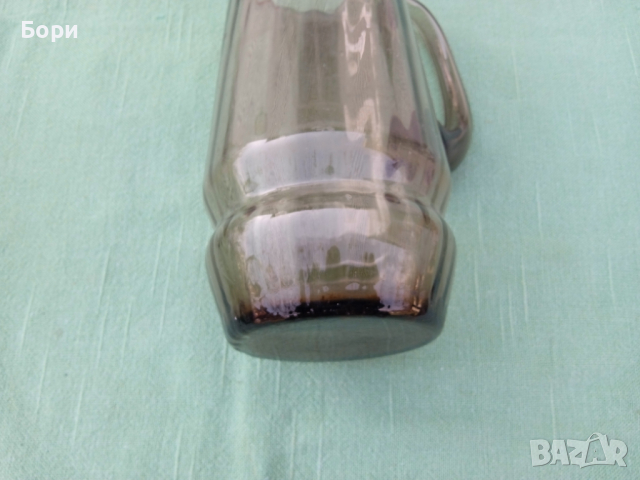 Българска стъклена кана цветно стъкло, снимка 7 - Аксесоари за кухня - 36181862