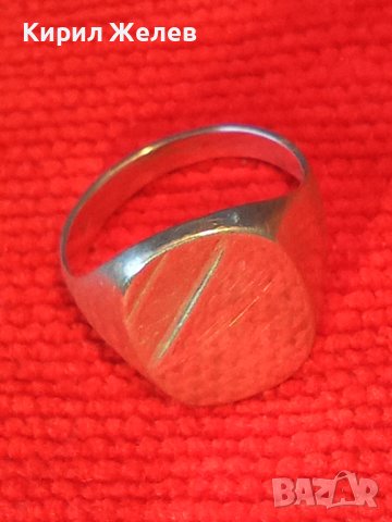 АРИСТОКРАТИЧЕН МАСИВЕН СРЕБЪРЕН ПРЪСТЕН ПОЛИРАНО до ОГЛЕДАЛЕН БЛЯСЪК СРЕБРО 925 РЪЧНА РАБОТА 38744, снимка 18 - Пръстени - 41741231