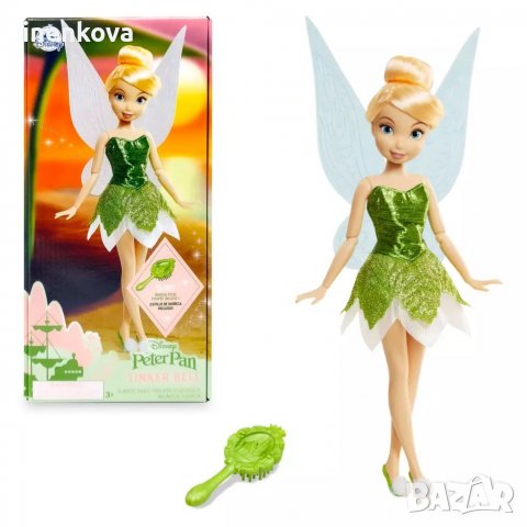 Оригинална кукла Тинкърбел Камбанка Питър пан Дисни Стор Disney store , снимка 10 - Кукли - 29652271