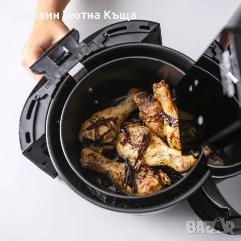 НОВ Фритюрник с Горещ Въздух Еър Фрайър Taurus Air Fryer, снимка 2 - Фритюрници - 49677721