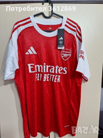Домакински екип (тениска) на Арсенал. Сезон 25/26. Високо качество реплика., снимка 5 - Футбол - 53016052