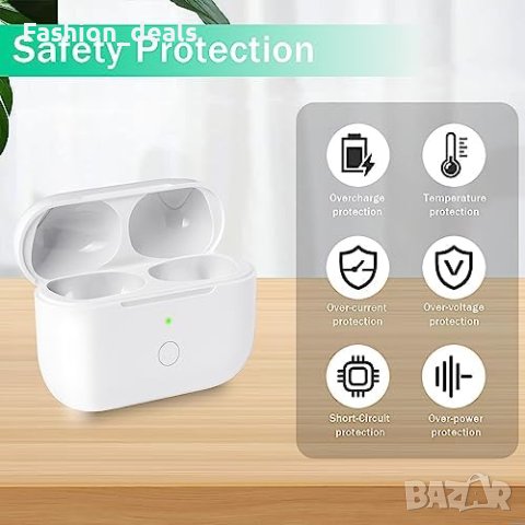 Нов Безжичен Заряден Калъф за AirPods Pro 1 и 2 Бързо Зареждане, снимка 3 - Други - 42634753