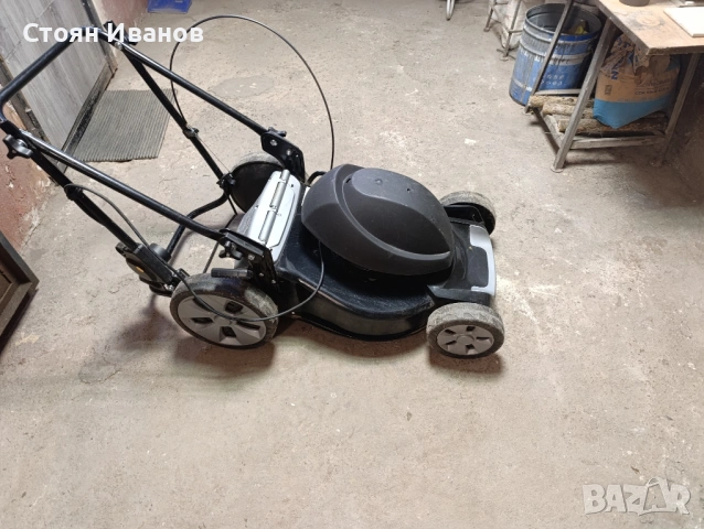 Електрическа косачка без кош,с крива ос на мотора и бие при работа, снимка 4 - Градинска техника - 53201821