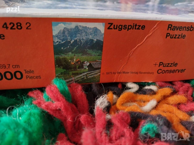 Пъзел "Zugspitze” Ravensburger 1975г. 1000 части, снимка 2 - Пъзели - 53872931