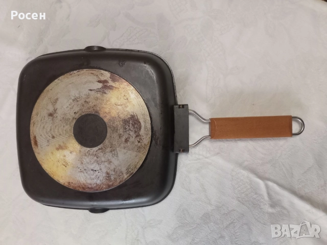 Тиган грил лят алуминий 24см  - 18 лв., снимка 3 - Съдове за готвене - 52187025