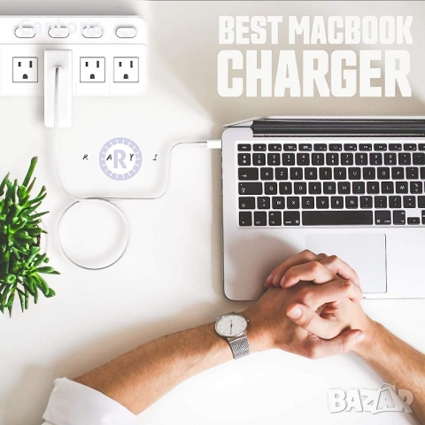 SiKER 65 W USB PD Type C зарядно устройство за лаптопи или смартфони с USB C, снимка 4 - Оригинални зарядни - 36063432