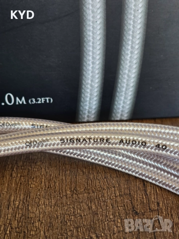Продавам RCA кабел QED Signature Audio 40 - 1м, снимка 6 - Други - 51416426