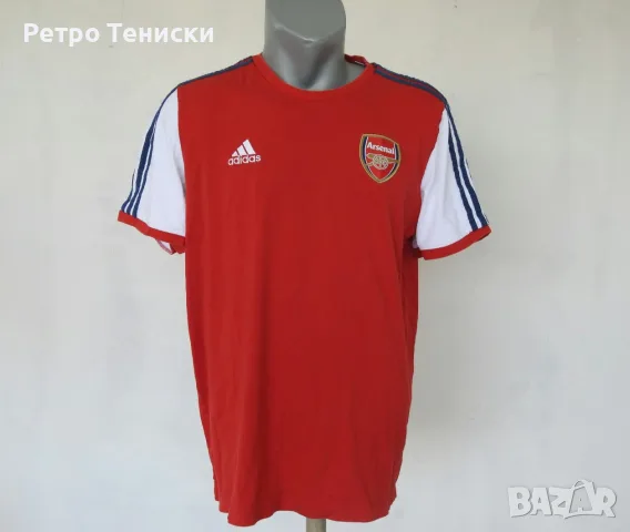 Тениска на Арсенал • тренировъчен модел • №100 • adidas • червено • размер L • Мъже