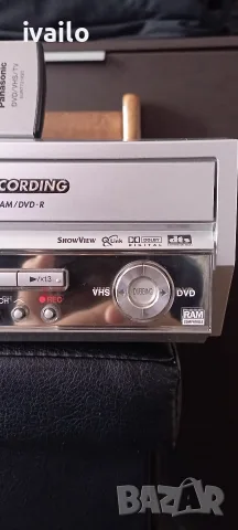 Panasonic VHS- DVD-DMR-E75V ЗАПИСВАЧКА, снимка 3 - Плейъри, домашно кино, прожектори - 56332871