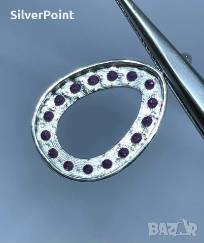 Сребърна висулка Фаберже , снимка 5 - Колиета, медальони, синджири - 53015773