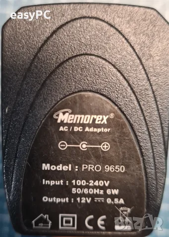 Оригинален захранващ адаптер MEMOREX PRO 9650 12V 0.5A