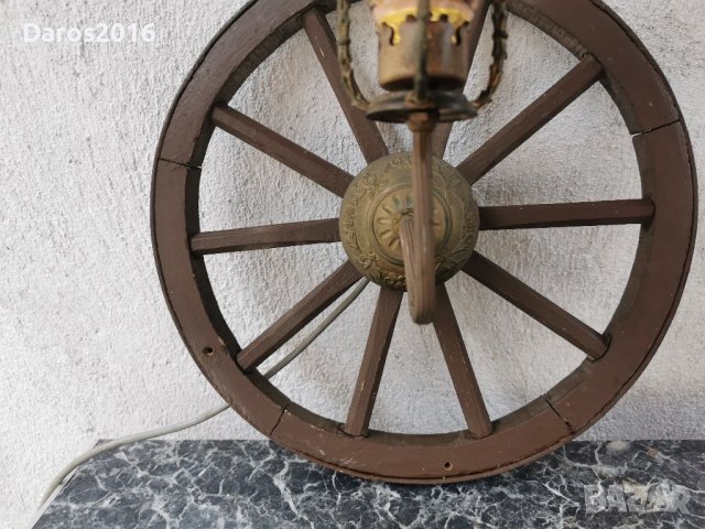 Страхотна стенна лампа, аплик , снимка 5 - Антикварни и старинни предмети - 41499494