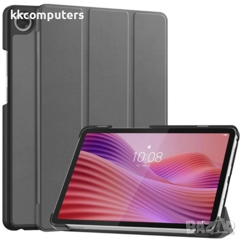 Калъф за таблет Lenovo Tab One TB-305FU / Tab K9, 3-но сгъваем дизайн и Протектор, кожен - 6 цвята, снимка 2 - Калъфи, кейсове - 51995172