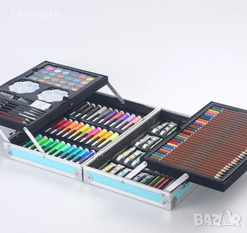 Творчески комплект за рисуване с изключително разнообразие от цветове, снимка 9 - Ученически пособия, канцеларски материали - 51863349