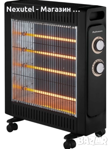 Конвектор Rohnson R-8013, 2 в 1, 2200W, кварцов