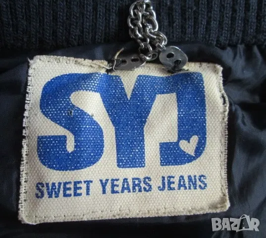 SWEET YEARS JEANS италианско ватирано зимно яке с качулка размер S., снимка 4 - Якета - 50413608
