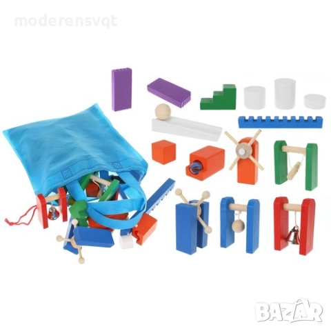 Дървено домино 360 части, семейна игра, снимка 5 - Образователни игри - 52805195