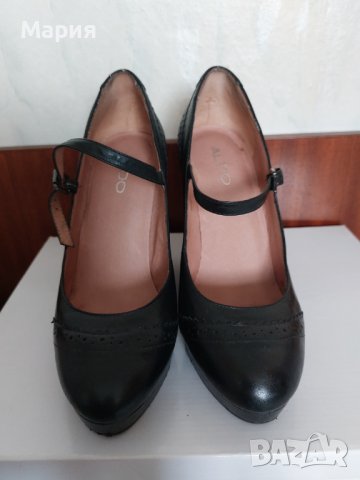 Обувки на платформа ALDO, естествена кожа, снимка 4 - Дамски елегантни обувки - 40480541