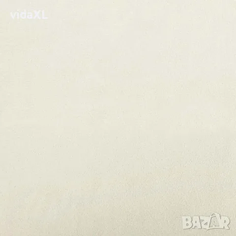 vidaXL Фотьойл, кремавобял, кадифе, снимка 8 - Дивани и мека мебел - 56146800