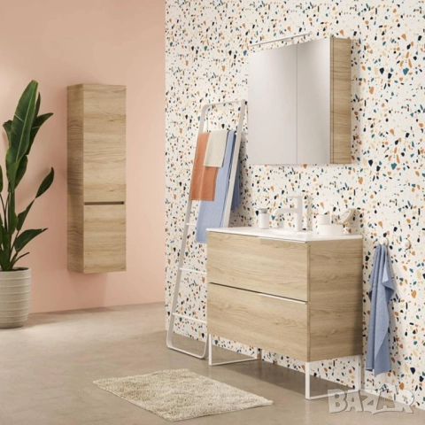 Метална Декоративна Стълба, Закачалка за Хавлии и Кърпи - Sealskin Brix Decorative Ladder Towel Rack, снимка 4 - Други - 52537141