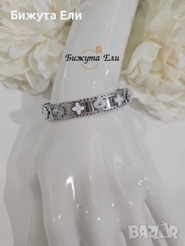 Гривна от медицинска стомана , снимка 2 - Гривни - 50786870