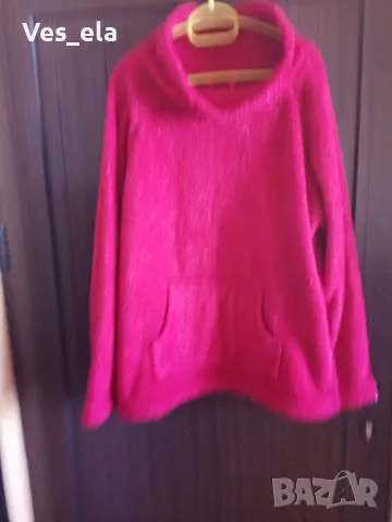 червено поларено горнище, снимка 4 - Спортни екипи - 49248449