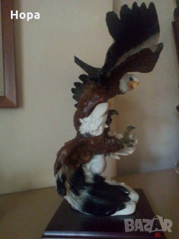 Керамична пластика ,, Белоглави орли", снимка 3 - Декорация за дома - 33839043