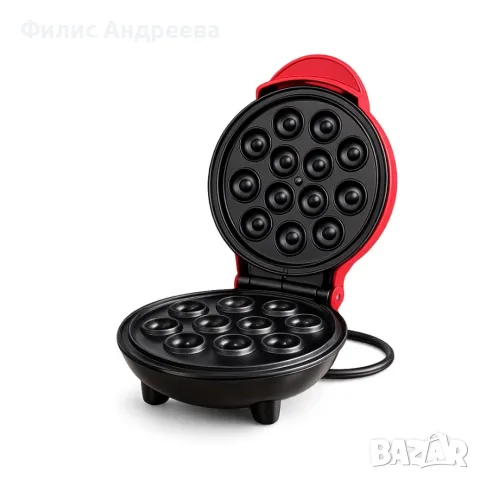 Гофретник с незалепващо покритие 350W - Компактен, бърз и лесен за почистване, снимка 2 - Гофретници - 55782195