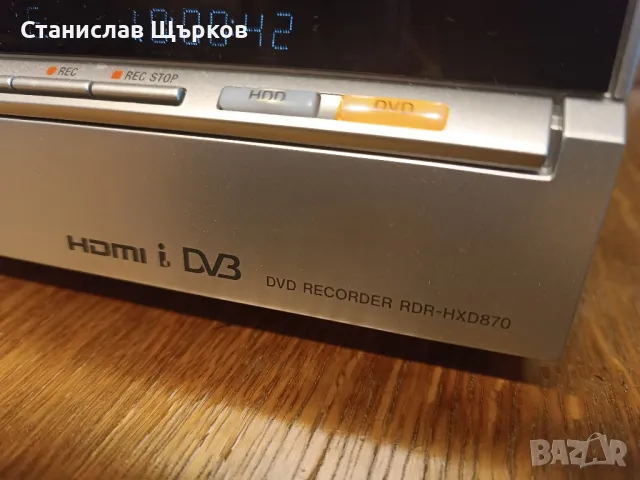Sony RDR-HXD-870 DVD Recorder , снимка 3 - Ресийвъри, усилватели, смесителни пултове - 49798521