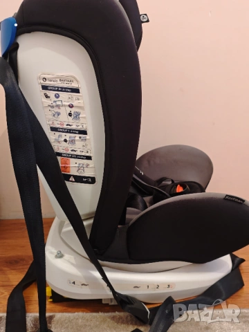 Столче за кола ISOFIX Lionelo Bastiaan, Въртящо, 0-36 кг, Сиво, снимка 2 - Столчета за кола и колело - 53221752