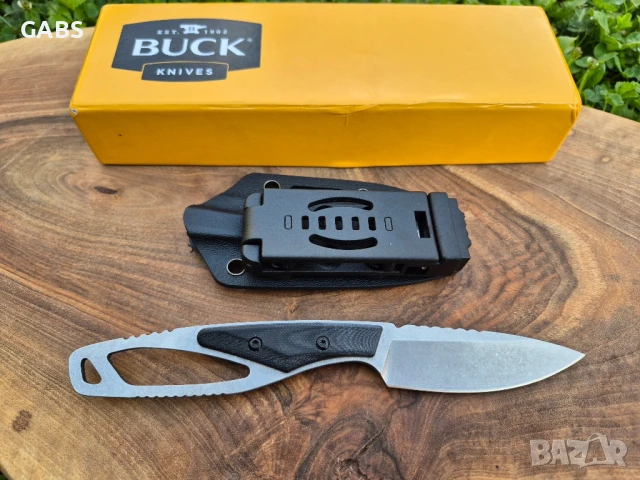 Тактически нож BUCK 635,фиксирано острие фултанг с кания, снимка 2 - Ножове - 51052177
