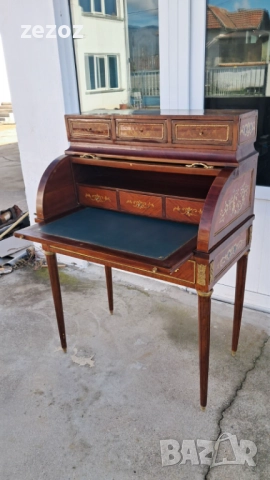 Ретро бюро-писалище цилиндрично, снимка 7 - Бюра - 52386637