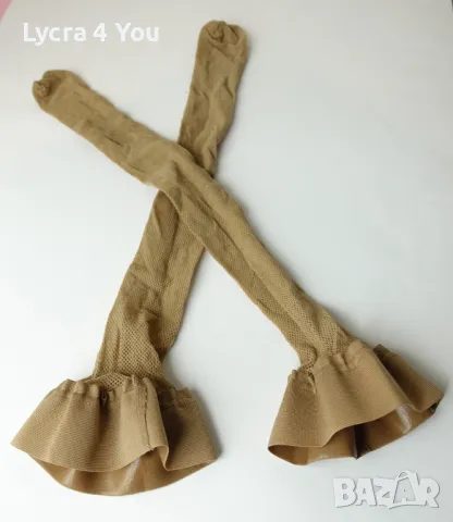 S размер телесни чорапи мрежа със лепяща лента на бедрата, снимка 9 - Бельо - 48093585