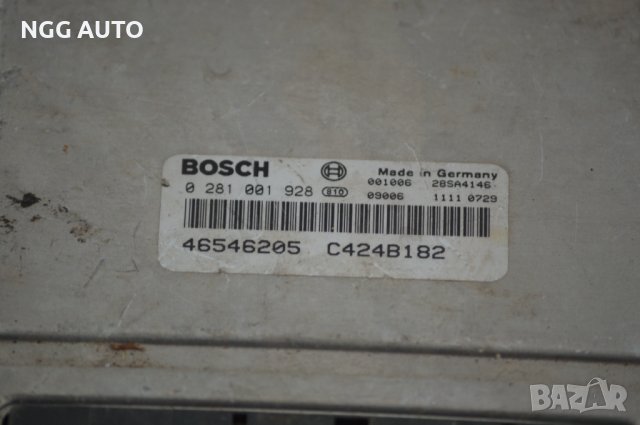 Компютър Двигател ECU за Fiat Marea, BOSCH 0 281 001 928, 46546205, C424B182, 0281001928, снимка 2 - Части - 39772422