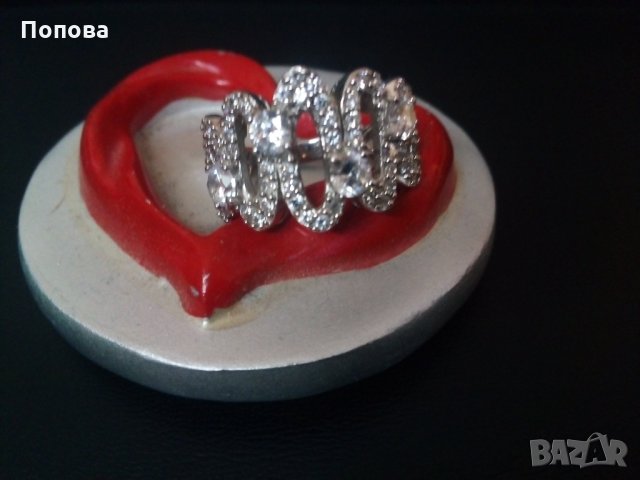 'Bvlgari 'сребърен  уникален пръстен, снимка 1 - Пръстени - 23339994
