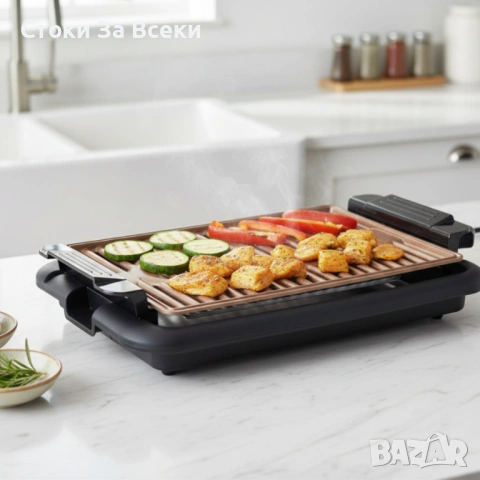 Бездимна електрическа скара Oliver Voltz OV51015N 1200W, снимка 5 - Скари - 53027492