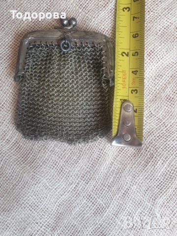 Метално старинно малко дамско портмоне, снимка 5 - Антикварни и старинни предмети - 40308827